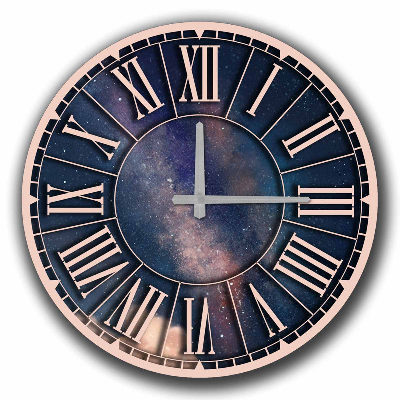 Stylish Decorative Wall Clock, 19.7 in Diameter, 100% MDF with 0.2 in Thickness | Requires 1 AA Battery (Not Included) | Perfect for Home Decor, Modern Aesthetic, and Timeless Elegance