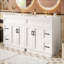 Meuble-lavabo avec 4 portes d'armoire, 4 tiroirs et 2 tablettes réglables-952309658