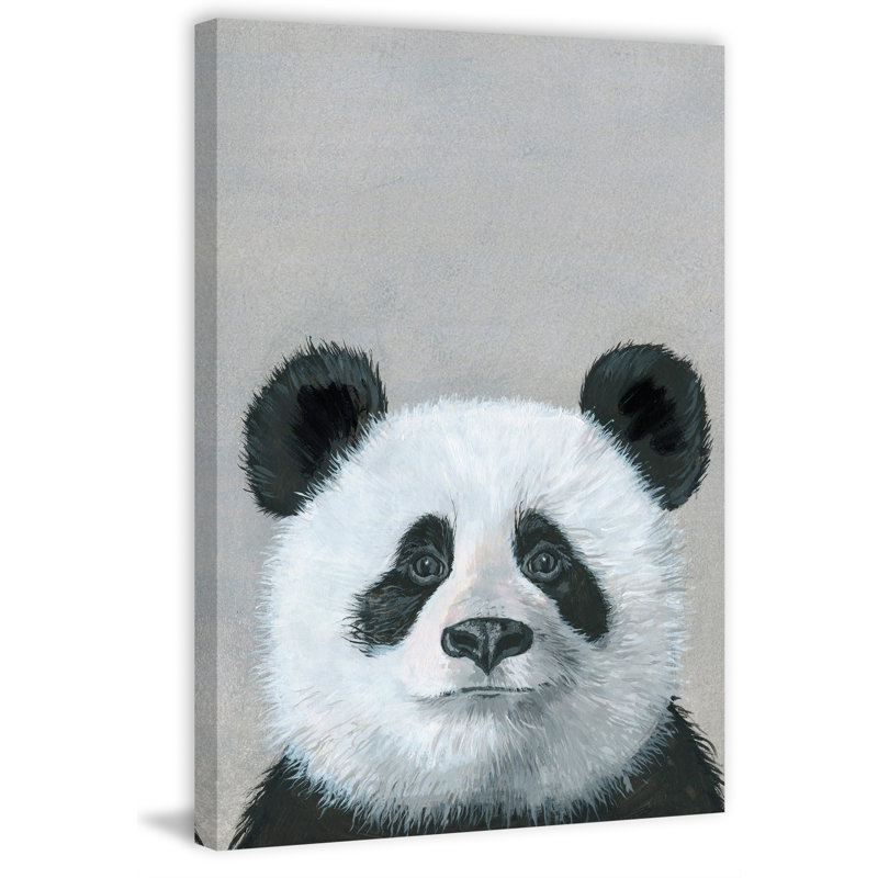 Panda In Deep Thought - Wrapped Canvas Painting, 30cm H x 20cm W x 3.81 cm D