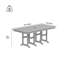  Table de salle à manger robuste en PEHD de 71 po de largeur Aunye-1777802863