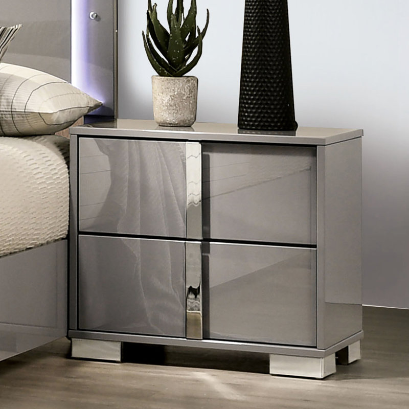 Armoire de chevet Taupe, Taupe