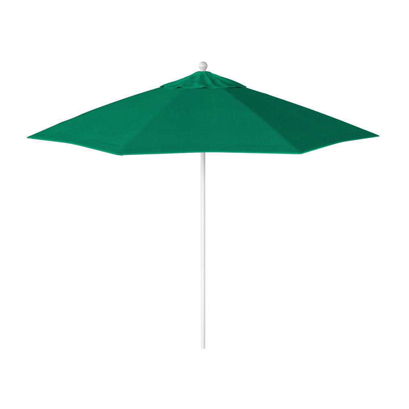 Parasol de marché octogonal 9 pi Willa, Spectre Aztec Sunbrella® Plainweave, Matted White