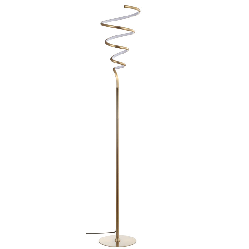 Lampe sur pied DEL 61 po Vannucci, Or
