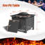 8 Seater Outdoor Pe Rattan Garden Furniture Set With Fire Pit Table