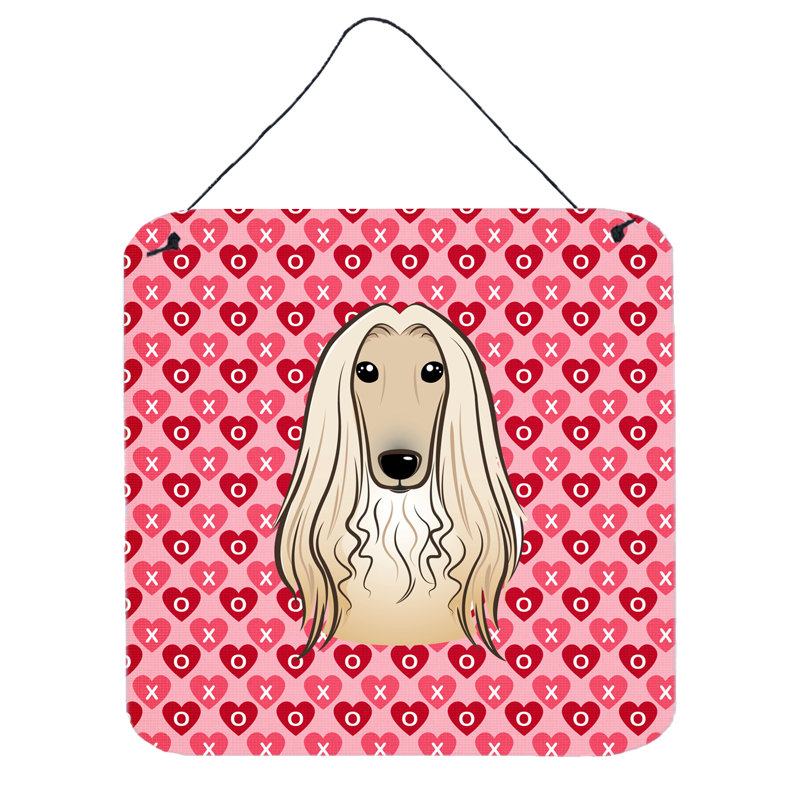 Décoration murale dame hound afghan