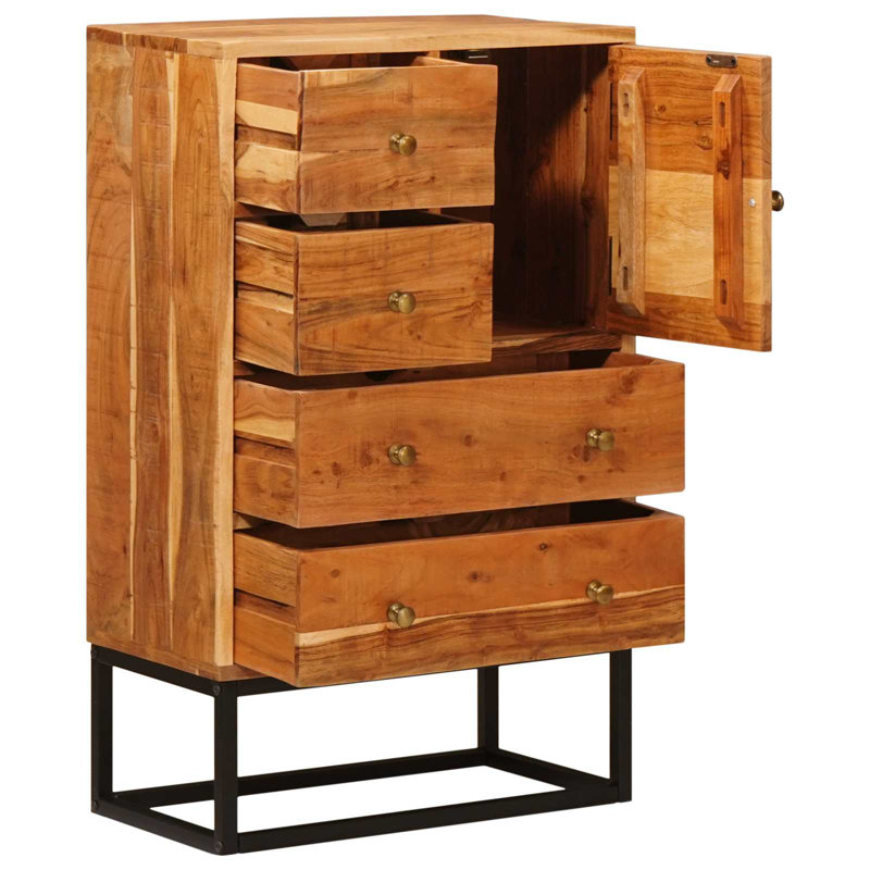 Solid Wood Rectangle Accent Chest