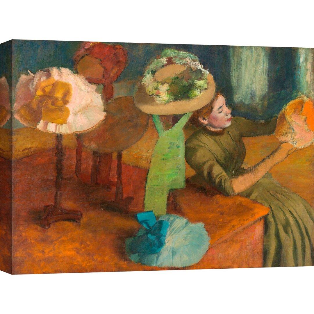 Leinwandbild The Millinery Shop von Edgar Degas