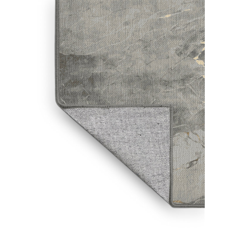Tapis gris lavable à la machine, Rectangle 2 pi x 3 pi