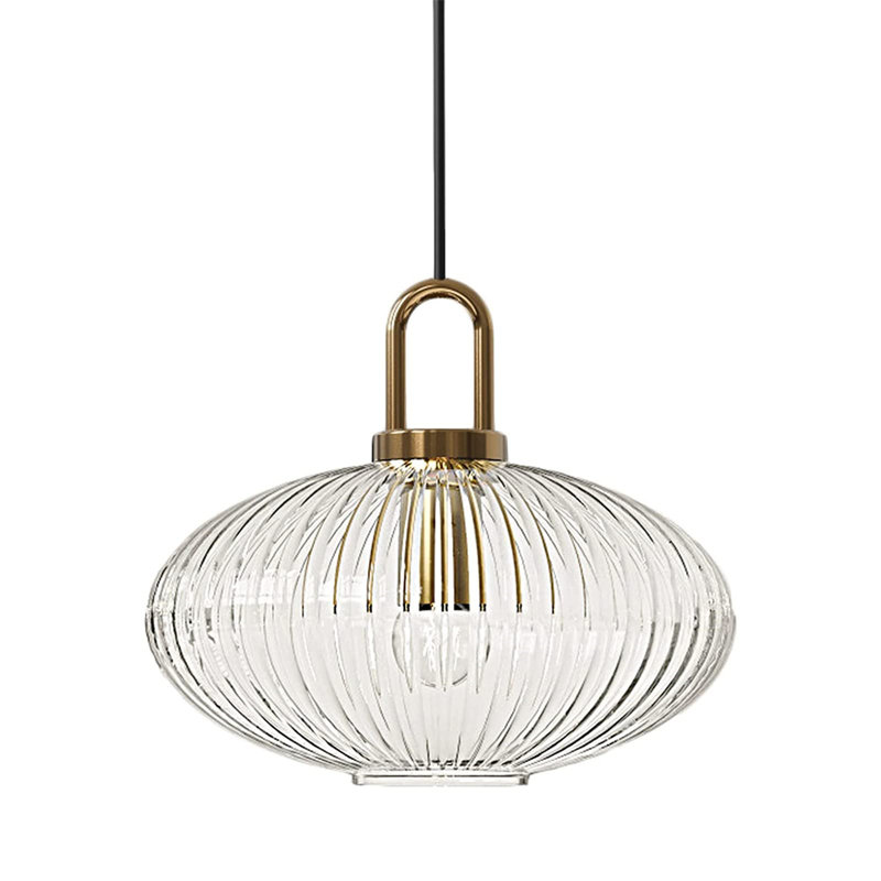 1 - Light Brushed Bronze Single Pendant