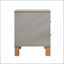 Table de chevet 2 tiroirs Premium avec poignées en métal pour la chambre à coucher ou le salon-130574785