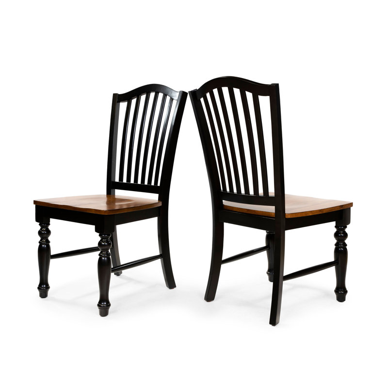 Chaise d'appoint Nickelsville en chêne antique noir