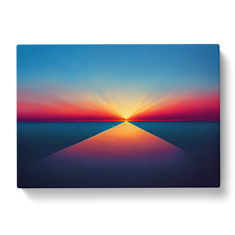 Modern Sunset Vol.3 Abstract - Wrapped Canvas, 50cm H x 76cm W x 3cm D