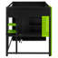 Lit mezzanine double en bois avec bureau, peu encombrant, design contemporain