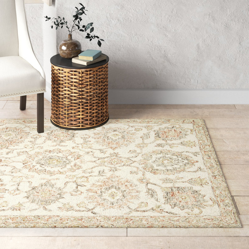 Aden Hand Hooked Wool Oriental Indoor Rug, Rectangle 7'9" x 9'9"