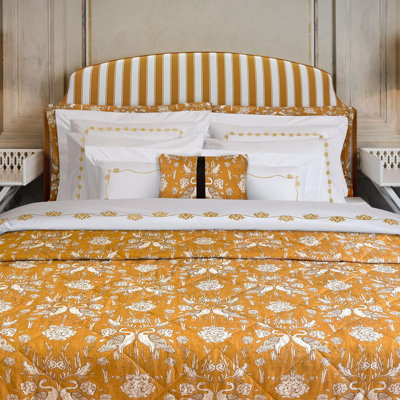 Everbound Quilted Bed Cover - Mustard