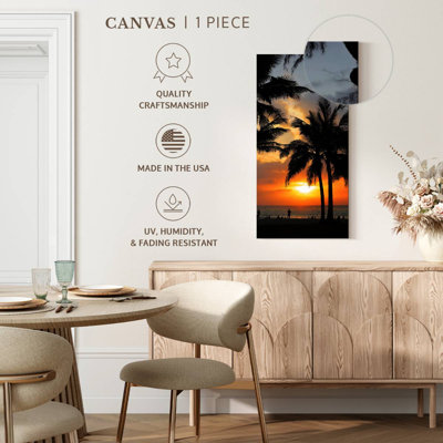 Caribbean Palm Tree Silhouettes