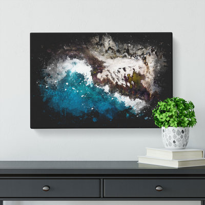 The Coast of Honolulu Hawaii - Wrapped Canvas Graphic Art Print