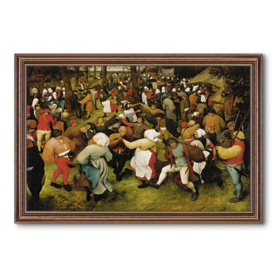 La danse du mariage (2), v. 1566-pieter Bruegel l'Ancien - toile sur mesure encadrée