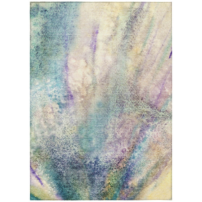 Tapis intérieur / extérieur Kyrie avec envers antidérapant, Rectangle de 10 pi x 14 pi
