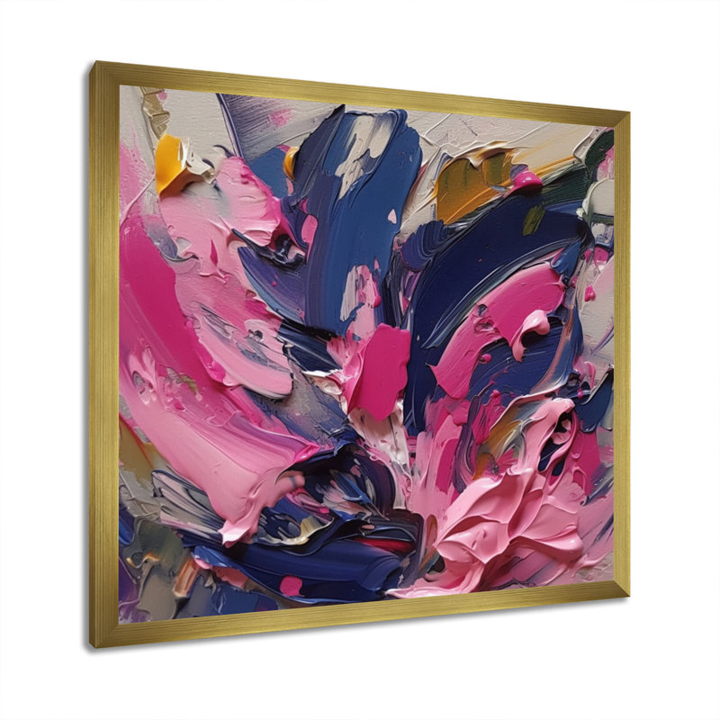 " Dancing With Water II ", 24" H x 24" W x 1" D, Gold Floater Framed