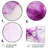Whie And Purple Fab Waves I - Geometric Metal Wall Art MT137492-424130239
