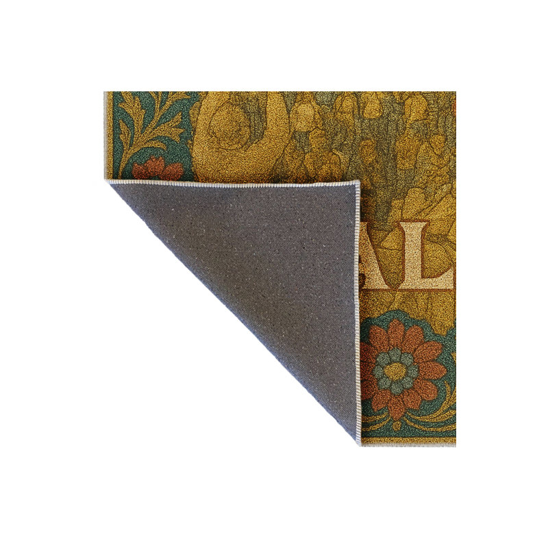 Tapis vert lavable Mosso, 3'11" x 5'11"