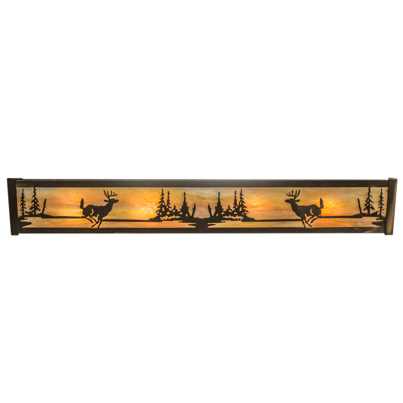 Rustic Lodge 4 - Light Bath Bar, Antique Copper