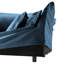 Fauteuil en chenille bleu et - Housses confortables, élégantes et détachables, construction avec siège spacieux, coussins confortables, tissu amovible, structure stable-856326972