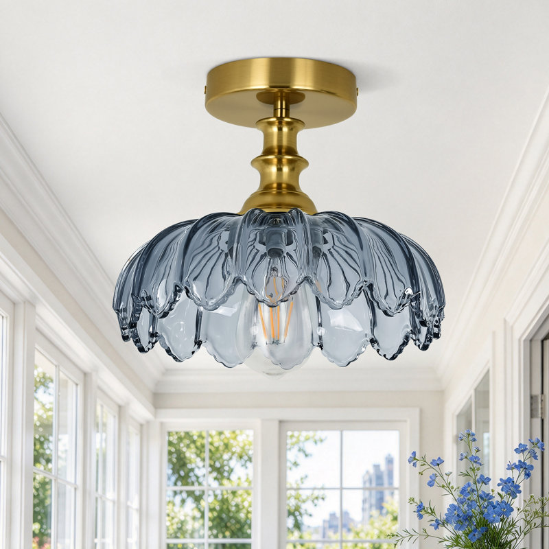 Plafonnier encastré Junathean, Bleu marine