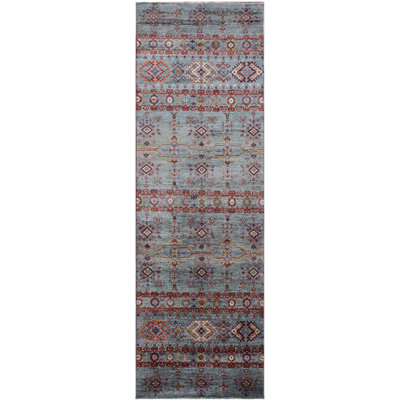 Runner Alik Oriental Hand Woven 72cm X 252cm Area Rug