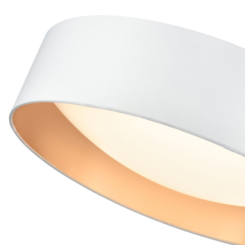 Alpena 12.5" Wide LED Flushmount Light -, White/Gold
