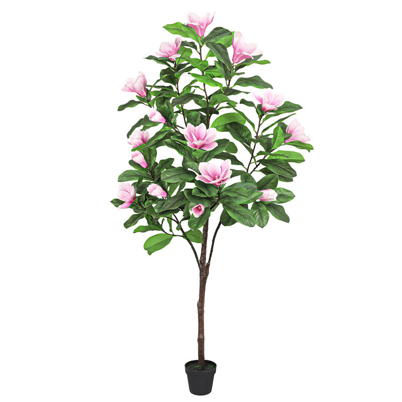 Magnolia artificiel en pot, Rose