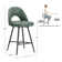 Etna Swivel Upholstered Counter Stool with Metal Frame