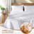 Natural Linen Cotton Bed Sheets Set，Deep Pocket- 4 Pcs-93647381-93647378