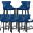 Velvet Upholstered Solid Wood Kitchen Bar Stools  (Set of 6)-103146271
