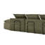 Canapé modulaire en tissu de polyester noir Boneless-1765492147