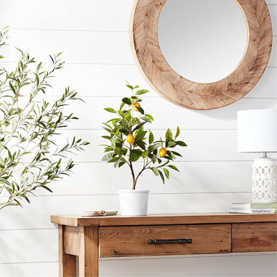 24'' Faux Lemon Tree in Pot