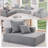 Boucle Lounge Sectional-700293165