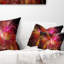 Fractale noire - coussin imprimé abstrait-30734788
