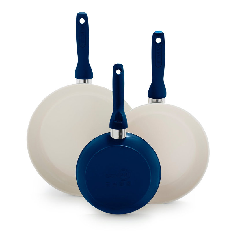 Ensemble de 3 poêles à frire en céramique GreenPan de Rio