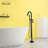 3 Handle Floor Freestanding Tub Filler with Diverter-60863054