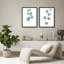 «Green Plants Botanical Minimalist Modern», impression encadrée, affiches, salle de bain, petit art mural-104788694-104788697