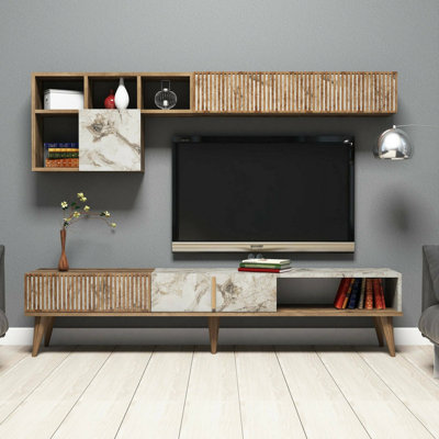 Dmalavas TV Stand for TVs up to 88"