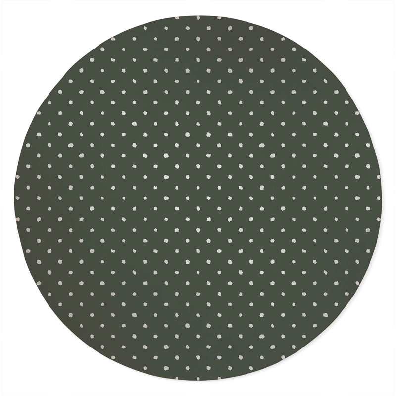 Leo Non-Slip Outdoor Rug, Round 5'
