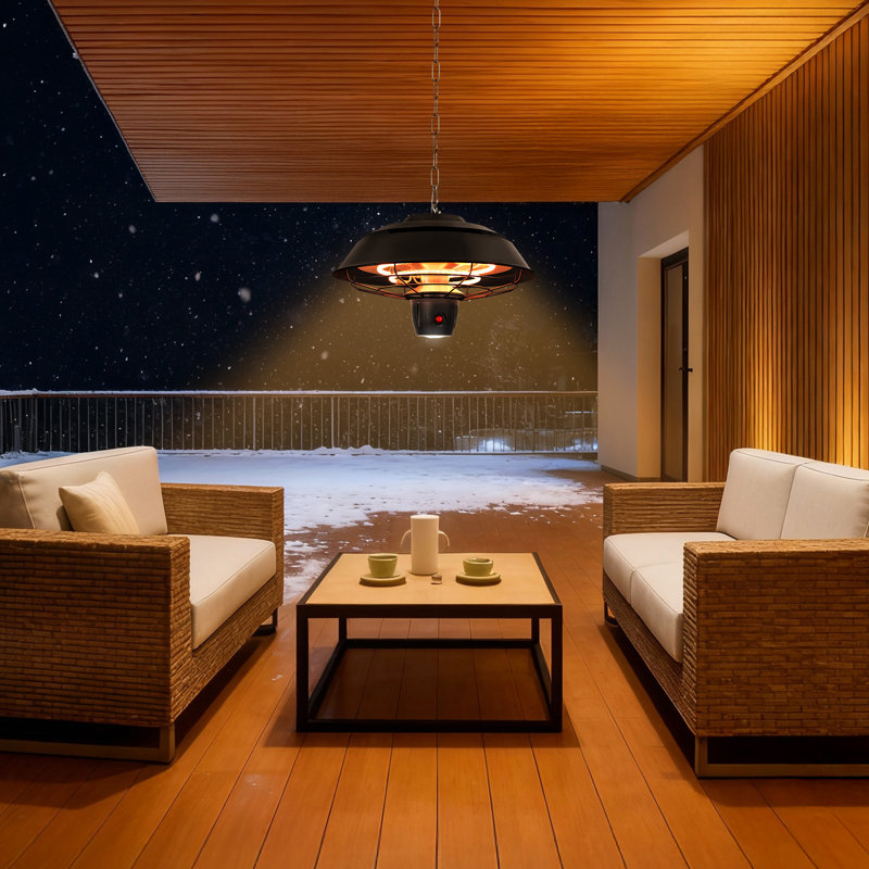 Hanging Patio Heater With Led Light