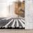 Amariana Striped Hand Loomed Wool Area Rug in Black/White-91894893