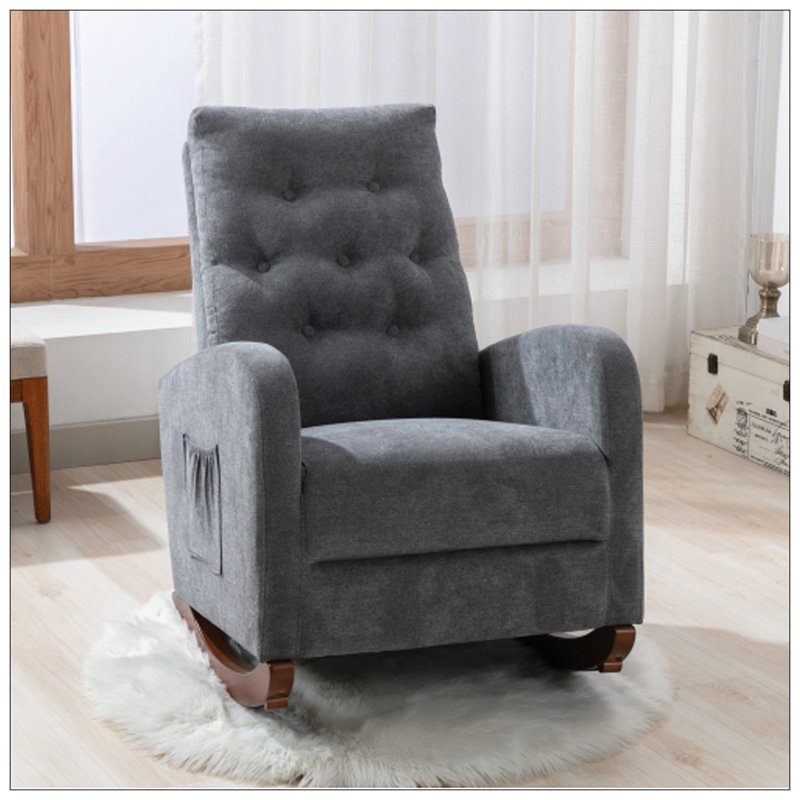 Fauteuil inclinable simple simple, Gris antique