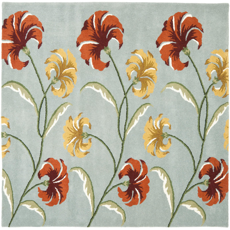 Avayah Hand Tufted Wool Grey/Yellow/Green Rug