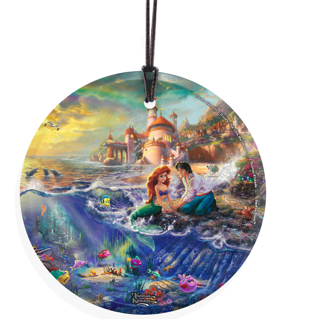 Trend Setters Thomas Kinkade Glass Holiday Shaped Ornament & Reviews ...