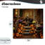 «Welcome To Fall», toile de porche squelette, design par Tabz Jones-592936785